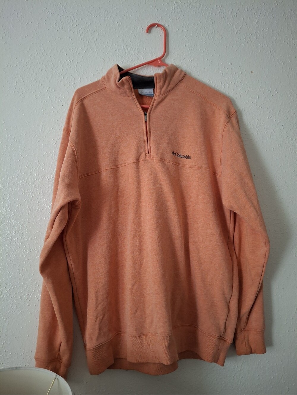 Peach Columbia Quarter Zip Medium